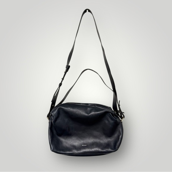 Skagen Handbags - SKAGEN Navy Blue Leather Bag Crossbody